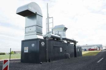 Blockheizkraftwerk auf HEICO-Firmengelände